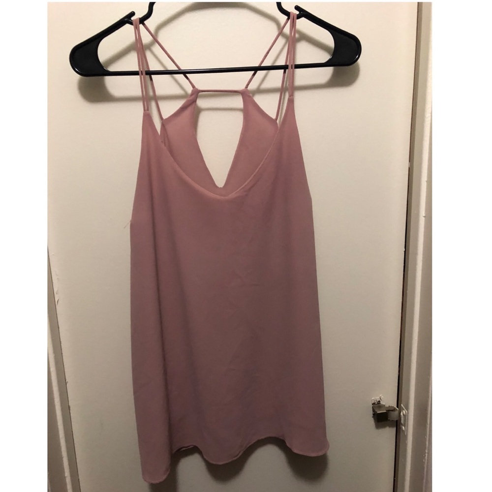 Pink Flowy Tank Top